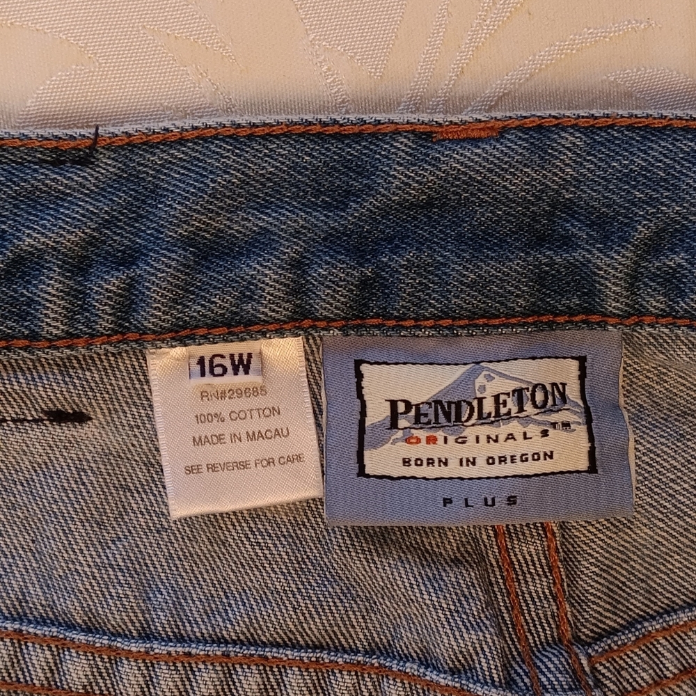Pendleton Originals100% cotton blue jeans Plus 16W